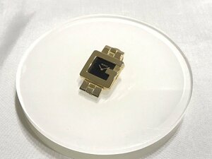 ■【YS-1】 グッチ GUCCI ■ 時計 3600 モチーフ ピンブローチ バッジ ■ GP ゴールド系 3.3cm×1.9cm 【同梱可能商品】■D