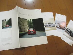 庫34652　カタログ ■ホンダ●外国語　Der　Honda　ＣＩＶＩＣ　シビック●2004.11　発行●77　ページ