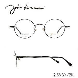 【度付レンズ込】ジョンレノン JOHN LENNON JL-1084-2 SVGY/BK 丸メガネ 眼鏡 メガネ 日本製 国産