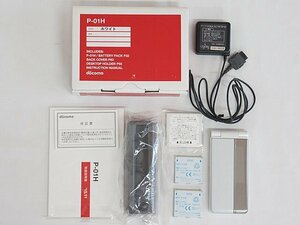 2599【未使用 ドコモ 携帯電話 P-01H ホワイト フィーチャーフォン ガラケー 携帯 FOMA】