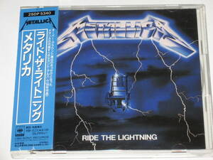 CD メタリカ（Metallica）『ライド・ザ・ライトニング（RIDE THE LIGHTNING）』ミニポスター付/帯付/25DP-5340
