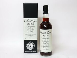 ★キューバンラム 44年 1978-2023 信濃屋 Cuban Rum *箱付［度数:54.3% 内容量:700ml］