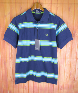 LST6660 FRED PERRY フレッドペリー ボーダー ポロシャツ XS 新品