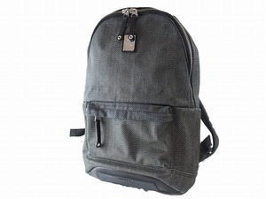 1円　美品　ディーゼル　DIESEL　★　デイパック　リュックサック　★　グレー　デニム　A4収納可　PC収納可　通勤通学　PVC　8968