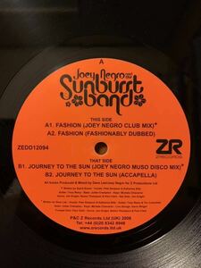 ★Joey Negro Remix！★The Sunburst Band / Fashion , Journey To The Sun★Dave Lee★Blaze David Morales Frankie Knuckles Louie Vega