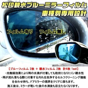 松印 親水ブルーミラーフィルム インスパイア/セイバーUA1-3 H70
