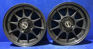 希少!＊レイズ RAYS VOLK RACING タイプＳ＊15インチホイール＊15X6.5J/オフセット約+18/PCD114.3-4H＊2本セット