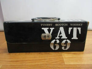 ◆VAT69 カセットテープ収納ケース◆昭和レトロ スコッチウイスキー 約28.5×7.5×H11.5㎝ FINEST SCOTCH WHISKY ヴィンテージ♪H-C-120720