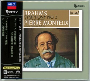 Esoteric SACD モントゥー「ブラームス：交響曲第2番、大学祝典序曲、悲劇的序曲」ESSD-90288