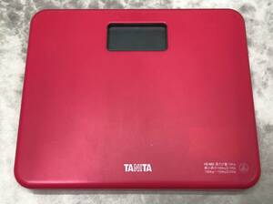 TANITA タニタ デジタルヘルスメーター 体重計 小型 ピンク 乗るだけで電源オン 約B5サイズ 23090702