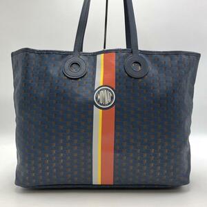 ［美品］MOYNAT モアナ トートバッグ BAGS OH! ネイビー