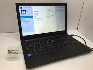 ジャンク/ TOSHIBA dynabook B65/DP A6B5DPW4BA21 Intel Celeron 3867U メモリ4.1GB HDD500.1GB 【G21003】