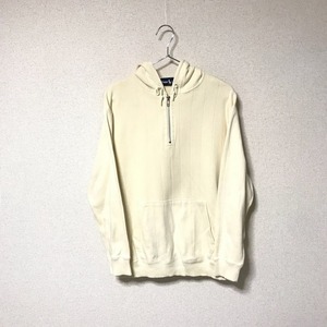 ★RALPH LAUREN ラルフローレン★レディース ハーフジップ スウェット パーカー ホワイト size M コットン プルオーバー