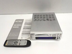 【録再可】 ONKYO オンキョー MD-105FX MDデッキ 2005年製 説明書/リモコン付 ∩ 6DD6B-1