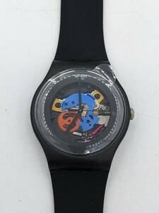N34870 Swatch Black Lacquere スウォッチ 防水 時計 クォーツ 電池式 腕時計 ユニセックス ファッション時計