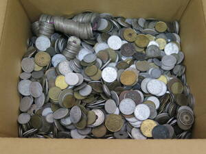 1円～△日本の古銭 いろいろまとめて 約8600g 無選別