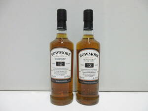 19463 酒祭 洋酒祭 ボウモア 12年 350ml 40% ２本 おまとめ BOWMORE ウイスキー 未開栓 保管品 