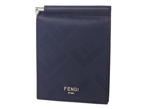 ◆ミウラ◆フェンディ FENDI マネークリップ付 2つ折り財布 7M0281