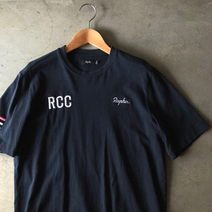 Rapha Tシャツ S ネイビー ロゴ刺繍 ラファ サイクルウェア 自転車 サイクリング