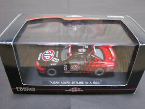 1/43　エブロ　タイサン　アドバン　スカイラインGr.A　1993　　　TAISAN　ADVAN SKYLINE　Gr.A　1993