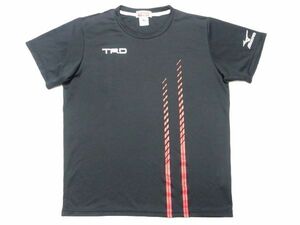 ★TRD★ロゴプリントTシャツO/黒トヨタテクノクラフトMIZUNOミズノTOYOTAレーシンググッズ半袖シャツジャケット