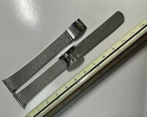 オメガ OMEGA 純正ベルト ブレス 6020 ラグ幅14mm SS レディース　腕時計用 メッシュベルト　OMEGA vintage stainless steel bracelet お-1