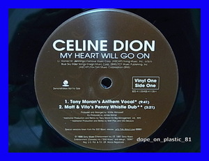 Celine Dion セリーヌ・ディオン / My Heart Will Go On/プロモオンリー/US Original/5点以上で送料無料、10点以上で10%割引!!!/12