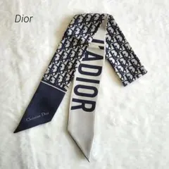 タグ付き　Dior　ディオール　ミッツァ　スカーフ　ネイビー