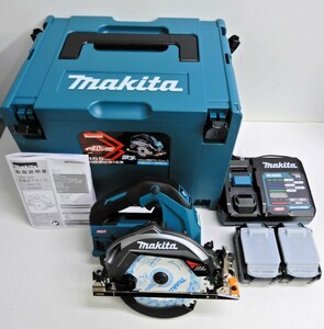 102Z111★【中古 美品】makita/マキタ 165mm 充電式マルノコ HS001GRDX 無線連動非対応 【充電器/バッテリー×2 付属】