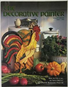 手芸本■ARTBOOK_OUTLET■N1-152★送料無料 TOLE PAINT トール デザイン 図案 THE DECORATIVE PAINTER アメリカSDP会報誌 1996-1 貴重