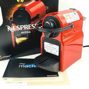 NESPRESSO C40-RE-CO ネスプレッソ オリジナル カプセル式コーヒーメーカー イニッシア ルビーレッド 2021年製 美品