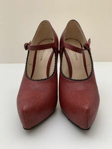 美品 BOTTEGA VENETA size36 イタリア製ハイヒールパンプス サンダル 靴 ボッテガヴェネタ ボルドー