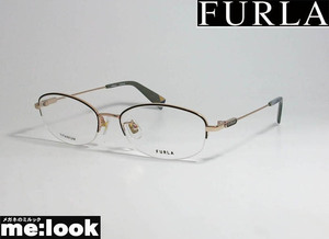 FURLA フルラ 　レディース 眼鏡 メガネ フレーム VFU421J-316A-52 ダークネイビー　ゴールド
