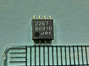 面実装2回路入り75Ωドライバ内蔵6dBビデオアンプ NJM2267M (1個) 新日本無線(JRC) (出品番号104）
