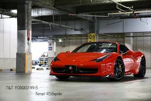 F20インチ R21インチ 4本セット T&T forged 鍛造 ホイール フェラーリ 458 488 ポルトフィーノ カルフォルニア　マセラティ等に PCD114.3