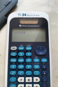 テキサスインスツルメント TEXAS INSTRUMENTS TI-34 MultiView ソーラー 関数電卓 カバー付き