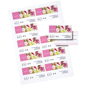 【20シート200カード入×5セット】 サンワサプライ インクジェット名刺カード・光沢(ミシン目、A4、10面) JP-MC13KX5
