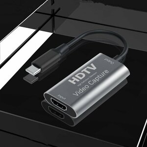 【2024新登場】USB-C & HDMI 変換アダプタ キャプチャーボード Type-c HDMI 変換アダプタ HDMIビデオ録画 HDMI キャプチャーボード