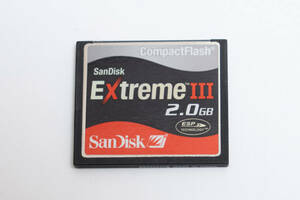 #81k SanDisk サンディスク Extreme III 2GB 2.0GB CFカード コンパクトフラッシュ