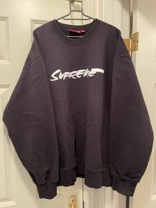 XL Supreme Futura Logo Crewneck Black XLarge 20FW Week7 シュプリーム フューチュラ ロゴ クルーネック トレーナー ブラック 黒 20AW