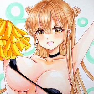 【A4】オリジナル手描きイラスト セクシーチアガール