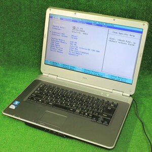 [3882] NEC VJ22M/A-9 VJ22MA-9 PC-VJ22MAZC9 Celeron 900 2.20GHz キーボード作動品 15.6インチ表示良好 BIOS OK