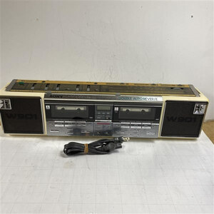 SONYソニー ダブルカセット・ラジカセ CFS-W901 昭和レトロ 80年代 ラジオ カセット 難あり