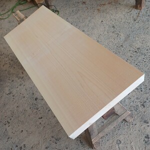 B-1630【90×35.5×4.8cm】国産ひのき　板　　テーブル　まな板　棚板　看板　一枚板　無垢材　桧　檜　DIY