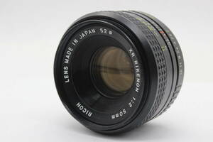 【返品保証】 【和製ズミクロン】リコー Ricoh XR RIKENON 50mm F2 レンズ s9750