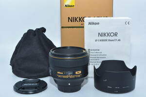 【特上品】 Nikon 単焦点レンズ AF-S NIKKOR 58mm f/1.4G Fマウント フルサイズ対応　#7080