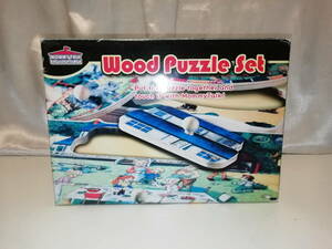 【中古品】 Mommy Talk English Village Wood Puzzle Set マミートーク 英語教材 ウッドパズルセット