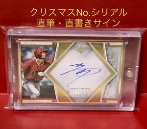 ☆クリスマスNo.12/25シリアル☆大谷翔平 新人王 直筆サインカード ohtani shohei auto card topps Transcendent Framed 直書き WBC MVP 