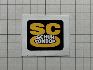 古い外国のステッカー：【小さめサイズ】SC SCHUH CONDOR 靴 シューズ スニーカー ビンテージ カスタム +Ue