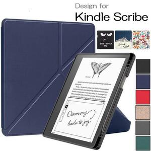 Kindle Scribe 10.2インチ用 PU+TPUカバーケース 電子書籍 耐衝撃 手帳型オートスリープ機能 スタンド 顔柄